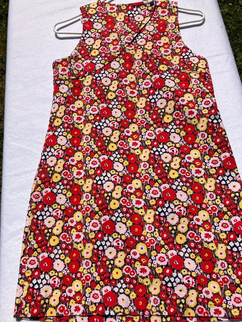 kate spade Saturday Red, Yellow & Black Floral Shift Dress